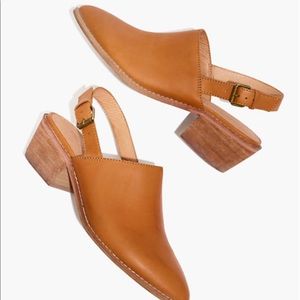 Madewell Jess Slingback Mule // Tan Leather // 7.5